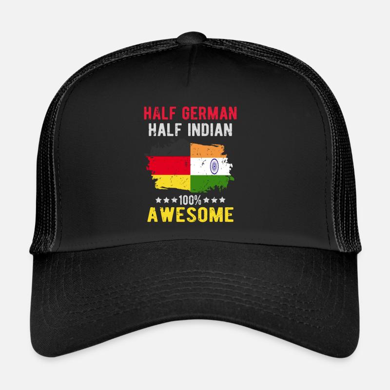 Moitié Allemand Moitié Indien Casquette trucker 