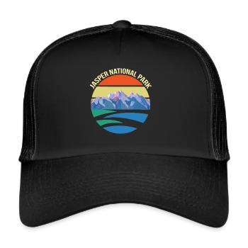 National Park Canada Jasper Alberta Souvenir Icefie - Trucker Cap - black/black - Front