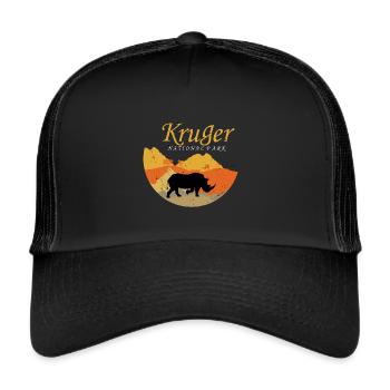 Rhino Africa Kruger National Park Safari Big Five S - Trucker Cap - black/black - Front