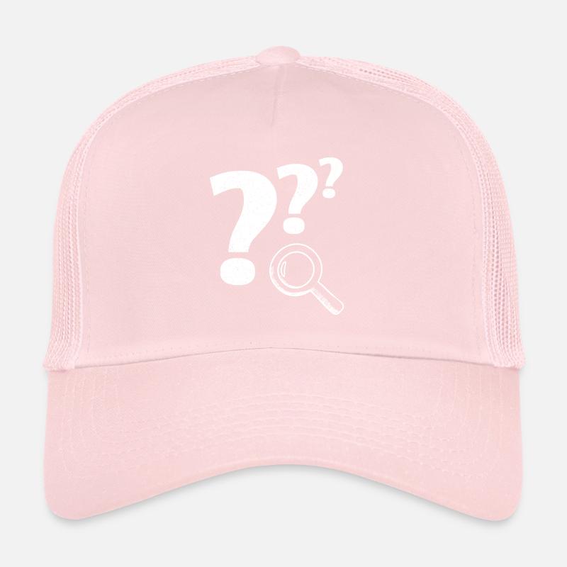 Fragezeichen Lupe Trucker Cap