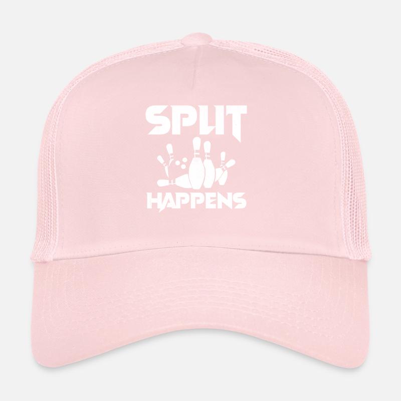 Bowling Smashing Pins - Split Happens Trucker Cap