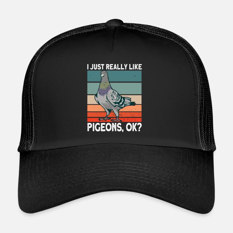 Tauben - Trucker Cap - Schwarz/Schwarz