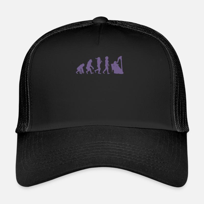 Évolution de la harpe musicale pour les femmes noires Casquette trucker 