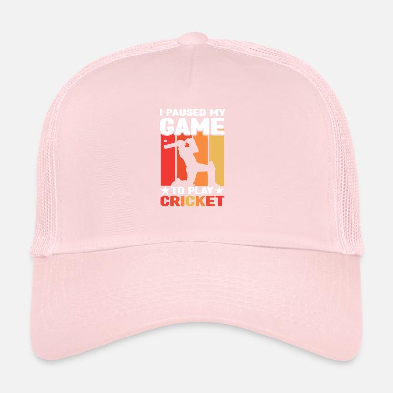 Cricket Pitcher Trucker Cap