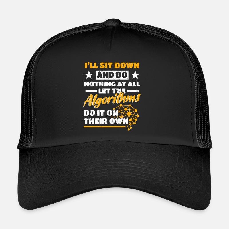 Algorithmes Programmeur Informatique Robot Ingénieur Casquette trucker 