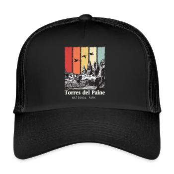 Torres del Paine Nationalpark Patagonien Chile Eis - Trucker Cap - black/black - Front