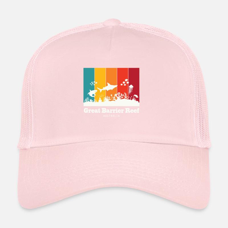 Australia Great Barrier Reef Souvenir Diving Kor Trucker Cap