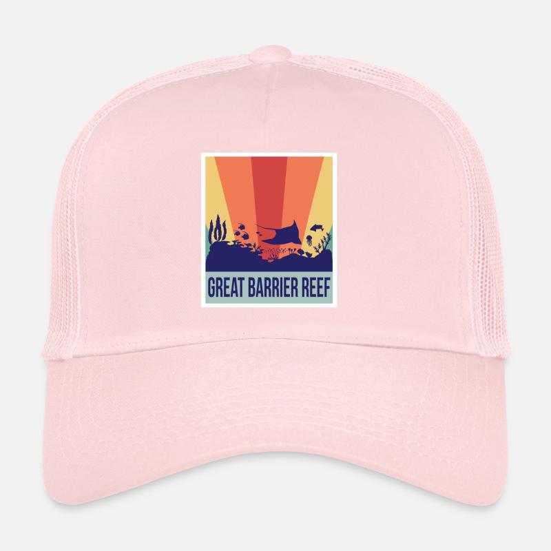 Plongée Grande Barrière de Corail Souvenir Australie Tau Casquette trucker 
