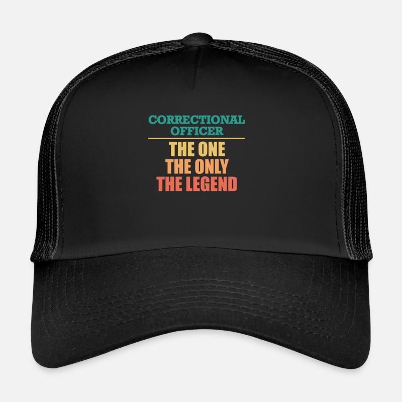 Agent correctionnel L’unique La légende Casquette trucker 