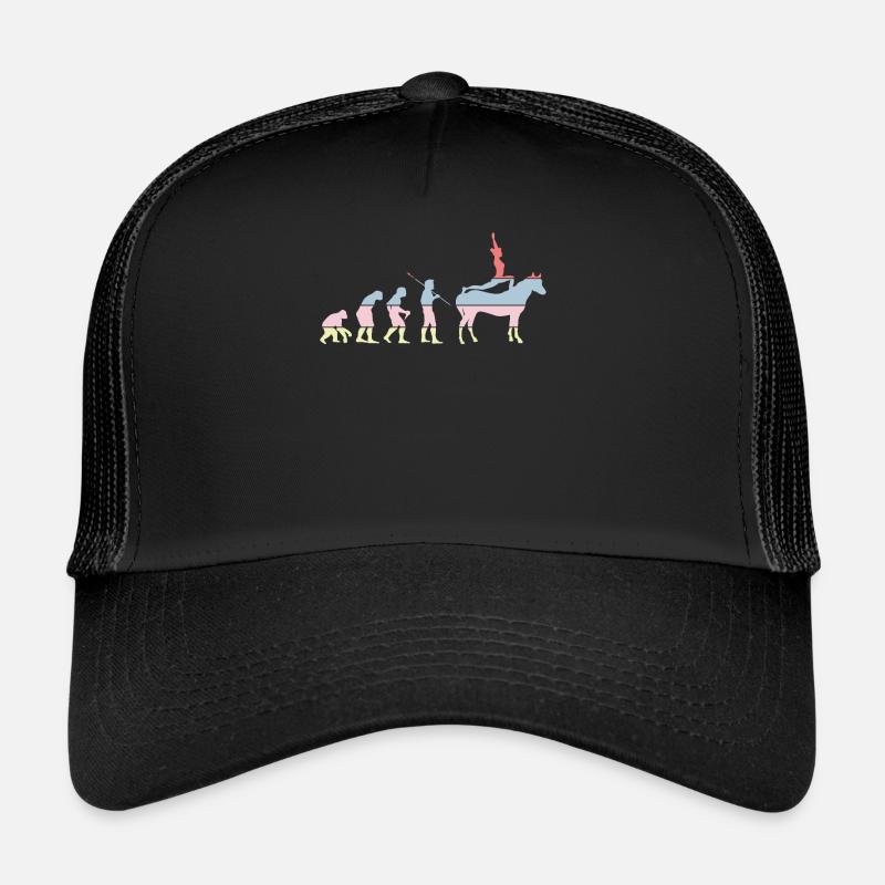 Cheval, voltige, évolution, équitation, équitation Casquette trucker 
