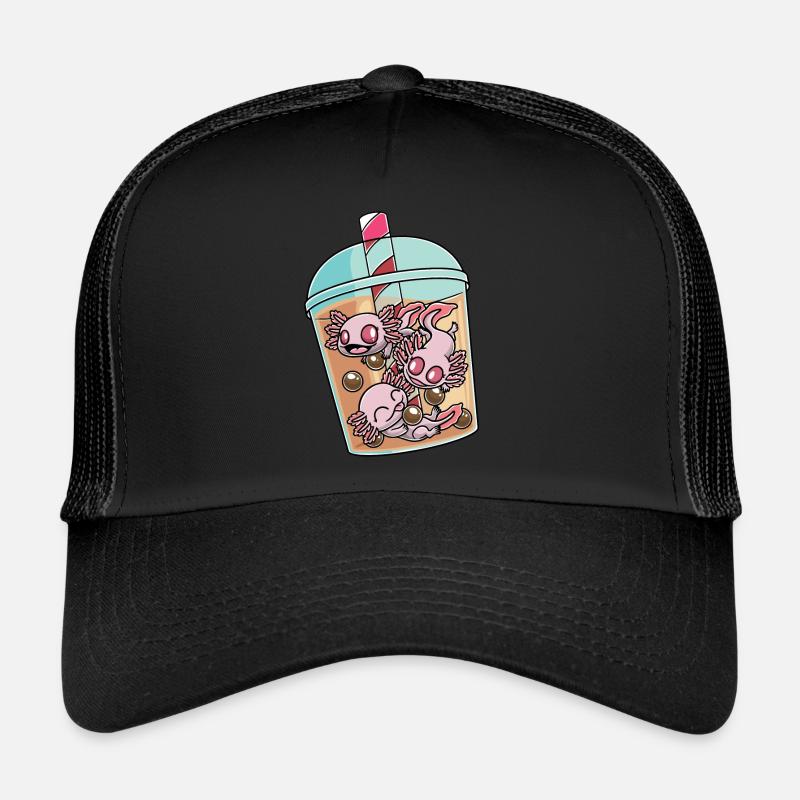 Axolotl dans le thé à bulles Casquette trucker 