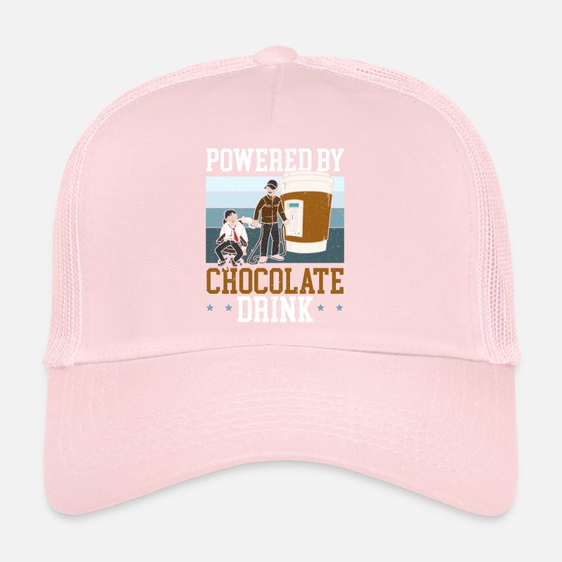 Powered By Chocolate Drink Choco Drink Flavor Trucker Cap