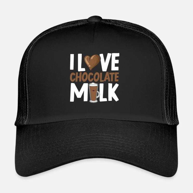 J’adore le buveur de lait au chocolat Choco Drink Flavor Casquette trucker 