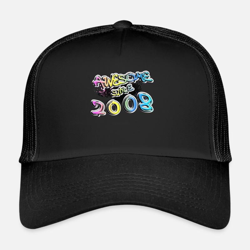 Génial depuis 2008 Graffiti Motif Casquette trucker 