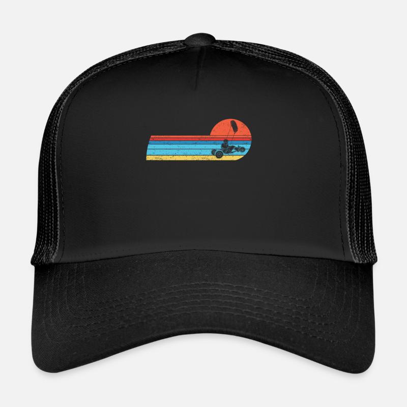 Beach Kite Windracer Land Kite Kite Beach Sailor - Trucker Cap - black/black