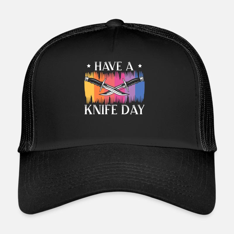 Haben Sie einen Messertag Messermacher Messer sammeln Trucker Cap