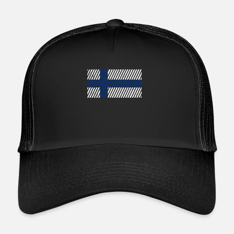 Drapeau de la Finlande Casquette trucker 