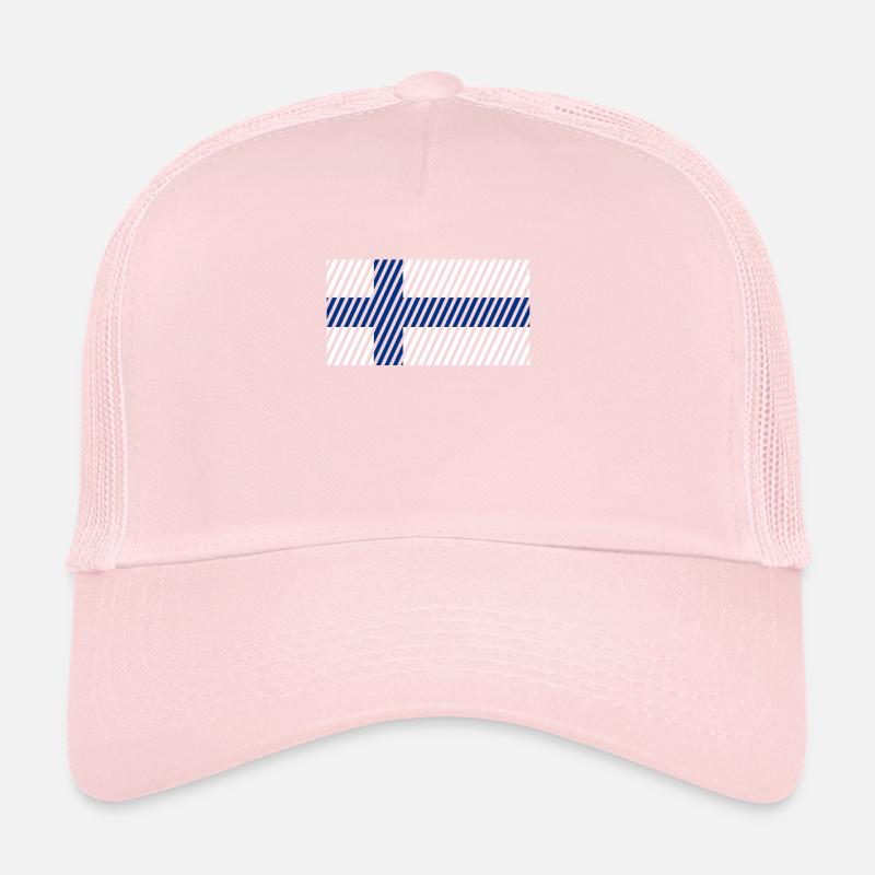 Drapeau de la Finlande Casquette trucker 