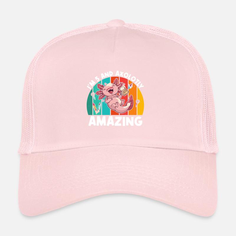 Ich Bin 5 Und Axolotly Amazing Drinking Beer Trucker Cap