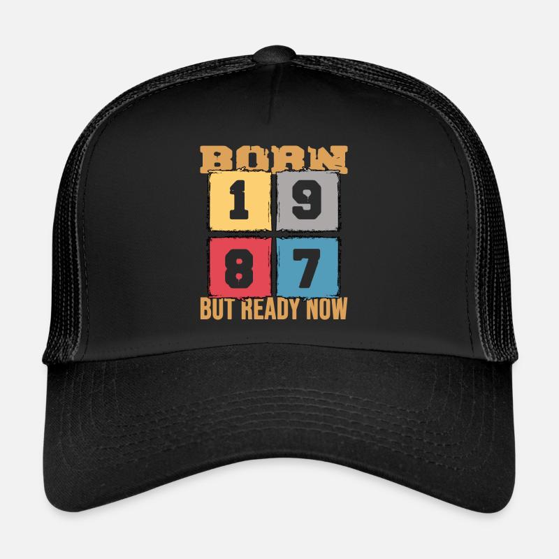 1987 Anniversaire 35 ans Édition anniversaire rétro Casquette trucker 