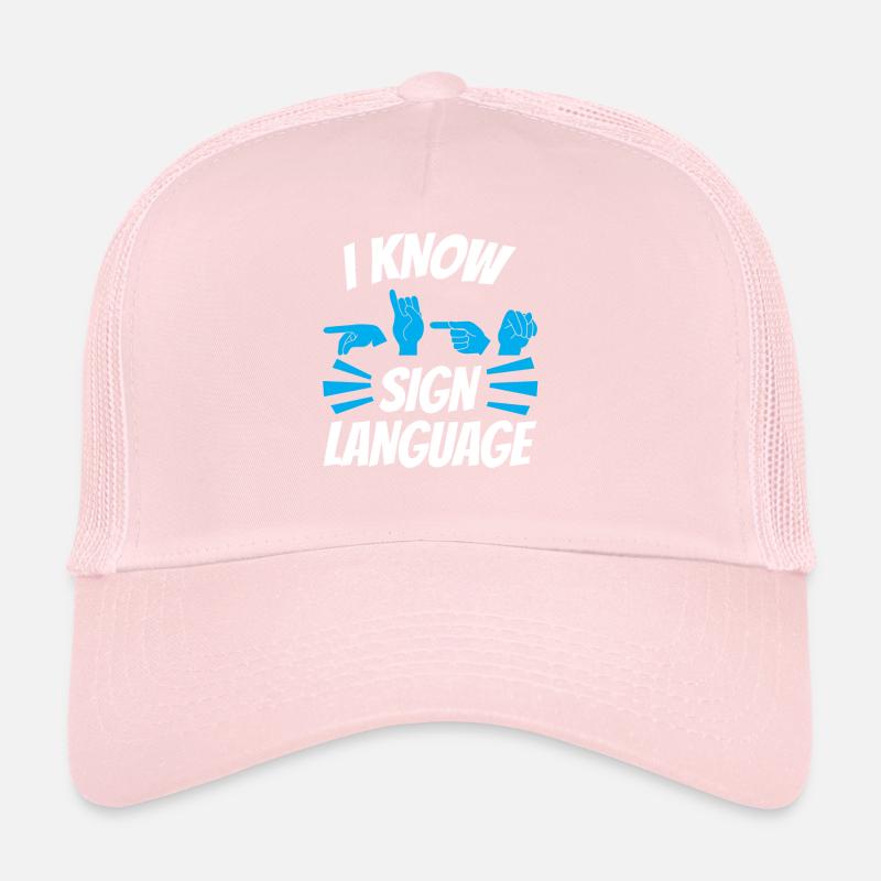 I can sign language Gesture Awareness Trucker Cap