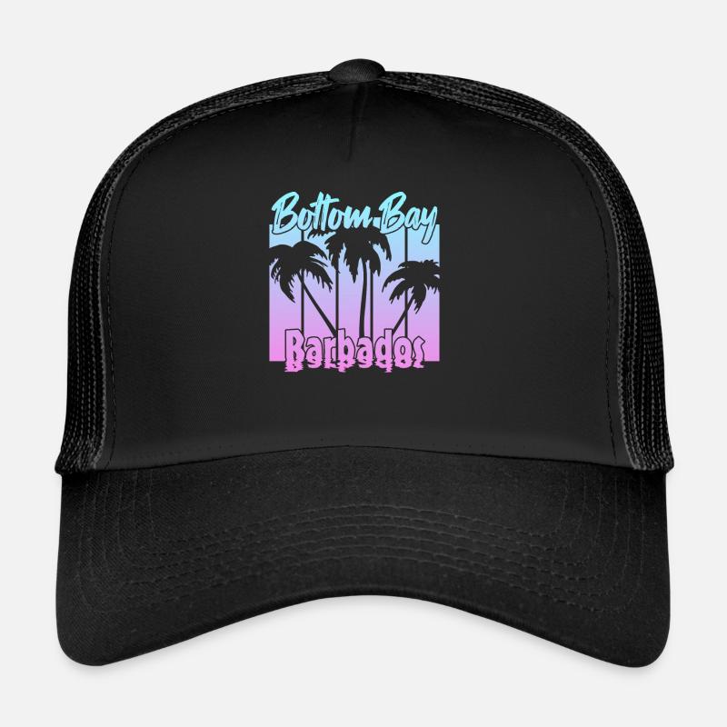 Vintage Bottom Bay Barbados Sunset Casquette trucker 