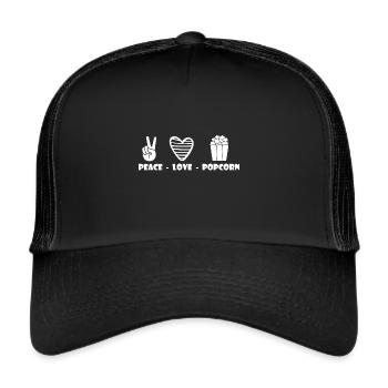 Popcorn Movies Cinéma Movie Night Horror - Casquette trucker  - noir/noir - Devant