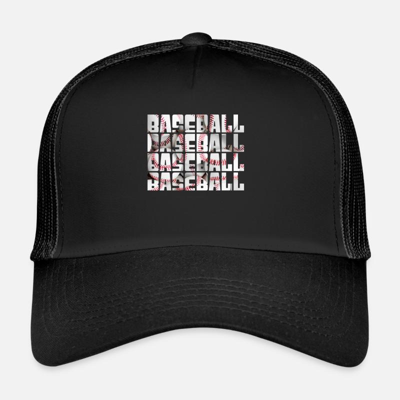 baseball - Trucker Cap - Schwarz/Schwarz