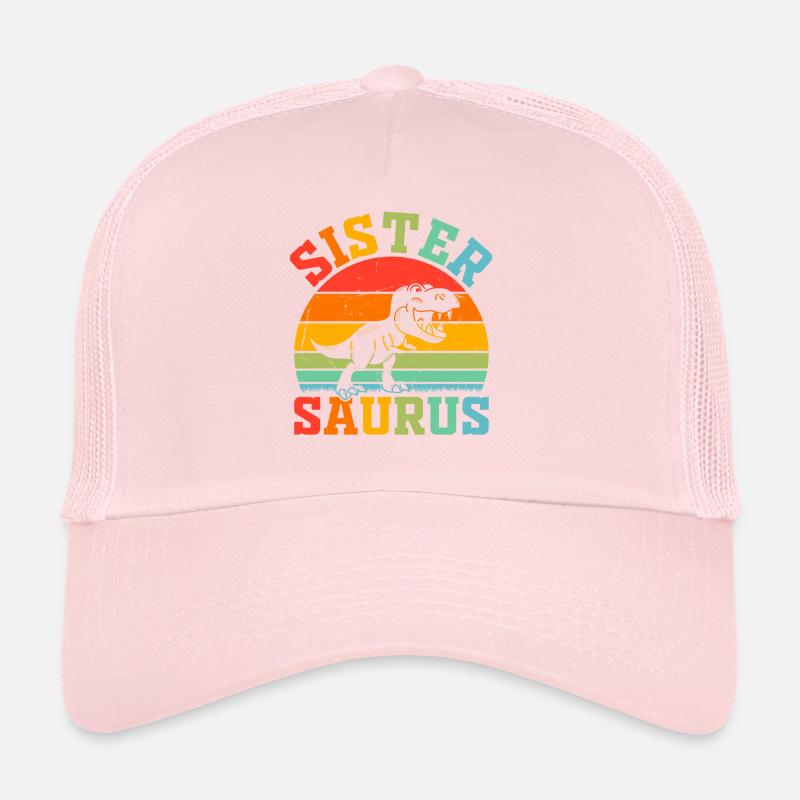 Sistersaurus Sister Dinosaur Sister Saurus Sister Trucker Cap