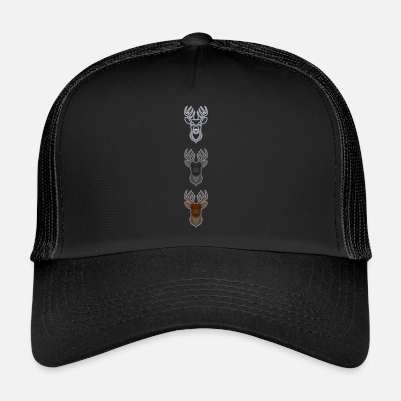 Rothirsch Geweih mit Hirschgeweih Trucker Cap
