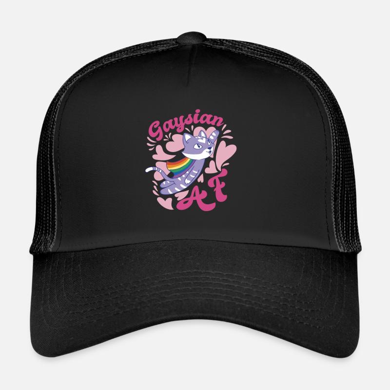 Schwul Lesbisch LGBTQ Katze Gaysian I Geschenk Trucker Cap
