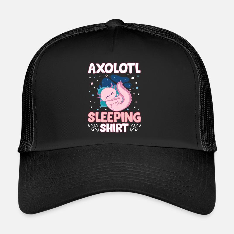 Axolotls Ist Mein Geisttier Axolotl Schlafend Trucker Cap
