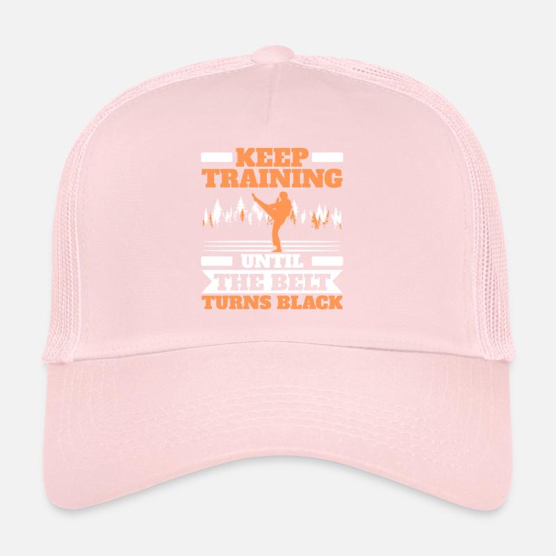 Trainiere weiter, bis der Gürtel schwarzes Taekwondo wird Trucker Cap