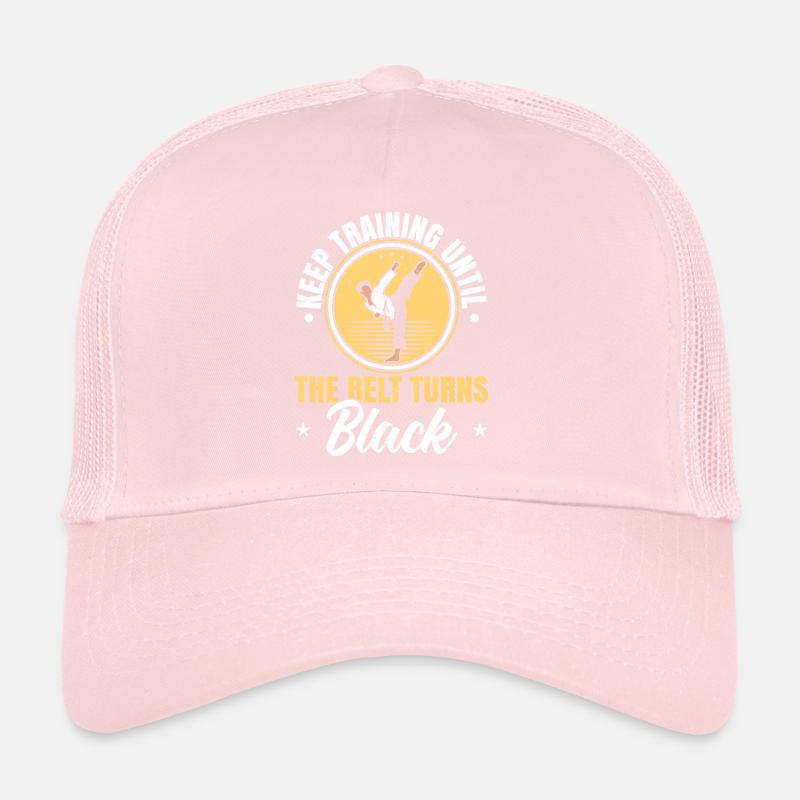 Trainiere weiter, bis der Gürtel schwarzes Taekwondo wird Trucker Cap