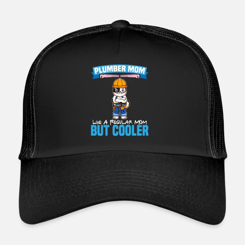 Maman plombière comme une maman régulière mais plus cool Casquette trucker 