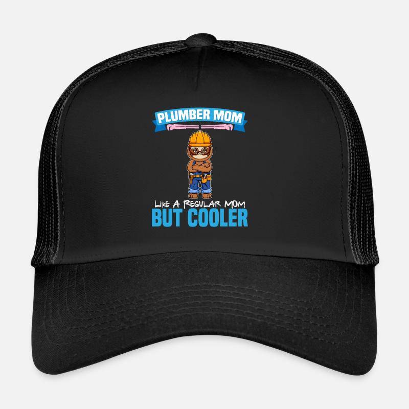 Maman plombière comme une maman régulière mais plus cool Casquette trucker 