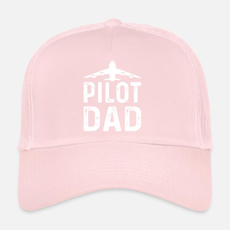 Pilot Dad - Airport Plane Pilot Airplane Pilot Dad Trucker Cap