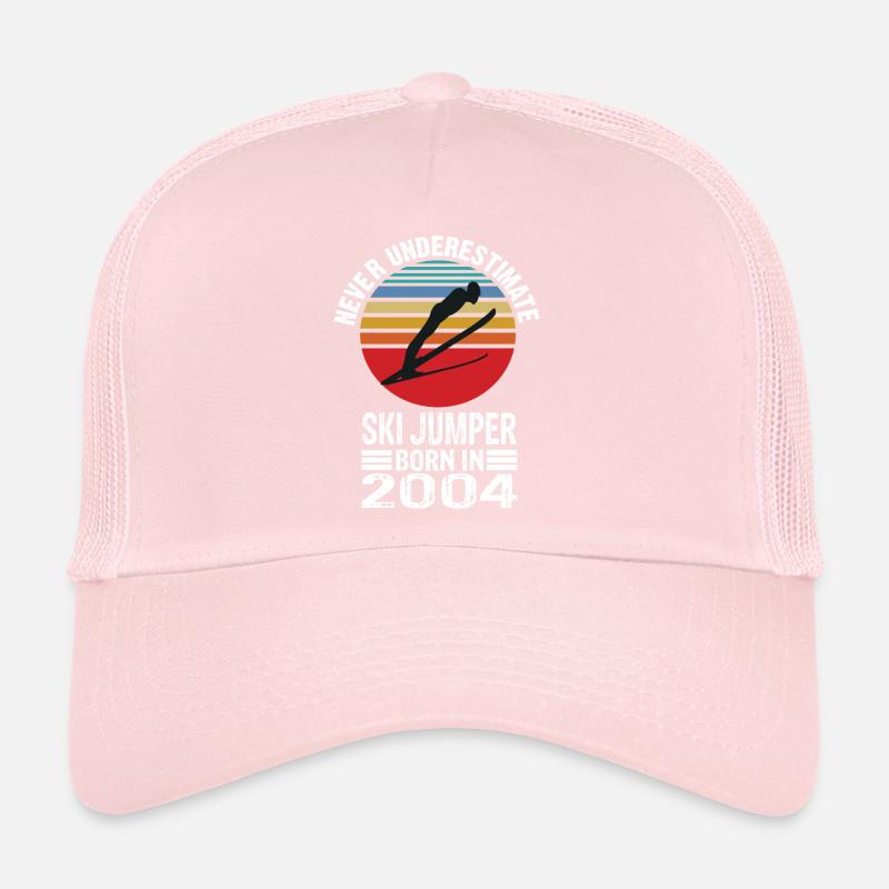 Never Underestimate Ski Jumper born in 2004 Trucker Cap