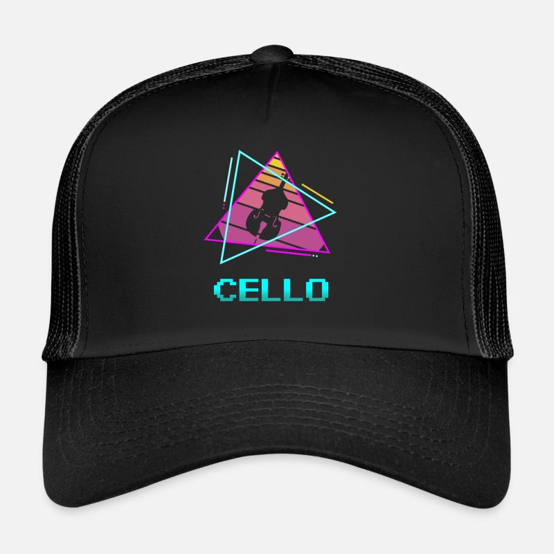 Rétro Vintage Classic Cello Player Instrument Casquette trucker 