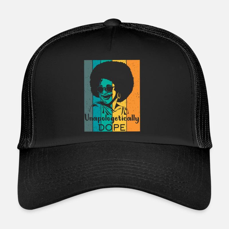 Unapologetic Black Afro-American Trucker Cap