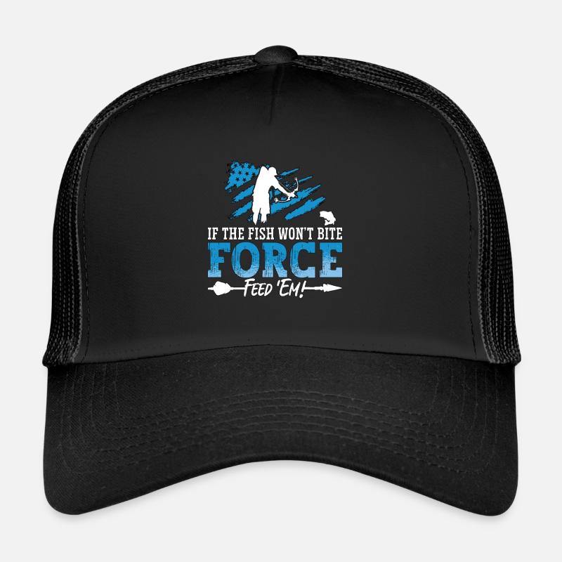 Bowfishing If The Fish Won't Bite Arrow Bowfisher Trucker Cap