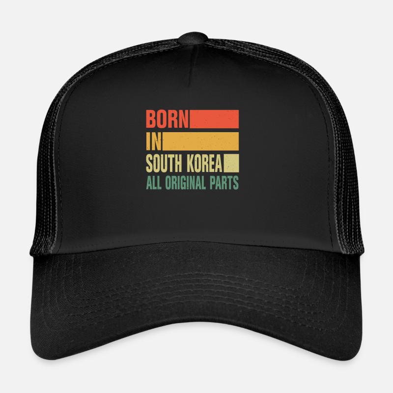 Né en Corée du Sud Casquette trucker 
