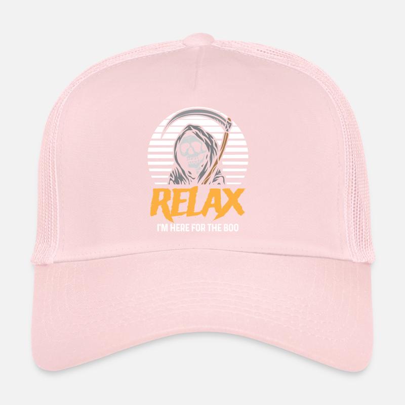 Lustiger Sensenmann-Engel des Todes Halloween-Sens Trucker Cap