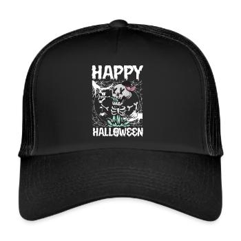Halloween Costume Pumpkin Attack Nightmare - Trucker Cap - black/black - Front