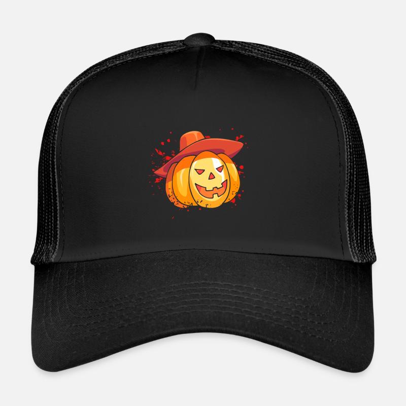 Épouvantail de citrouille d’Halloween Casquette trucker 