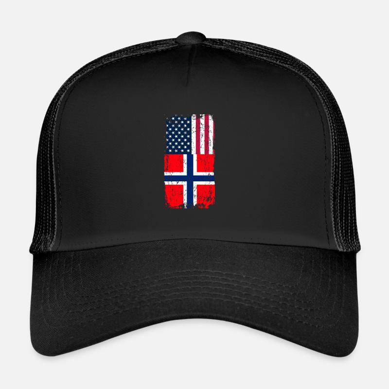 Norway America - Trucker Cap - black/black
