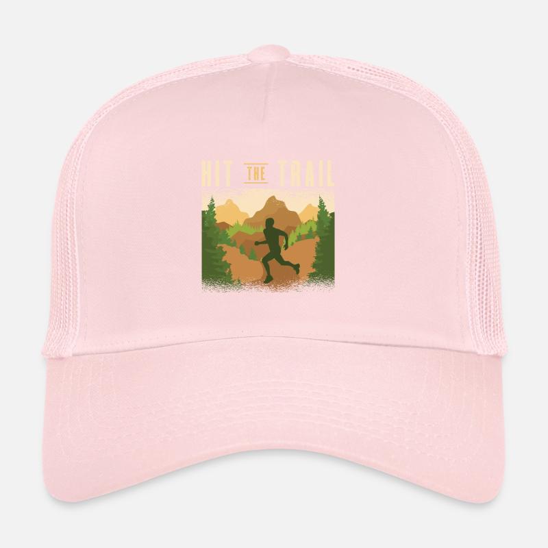 Courir dans la forêt Course en sentier Coureurs Jogging Joggers Casquette trucker 