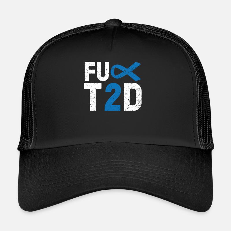 Type 2 Diabetes T2D Warrior Diabetes Awareness Trucker Cap
