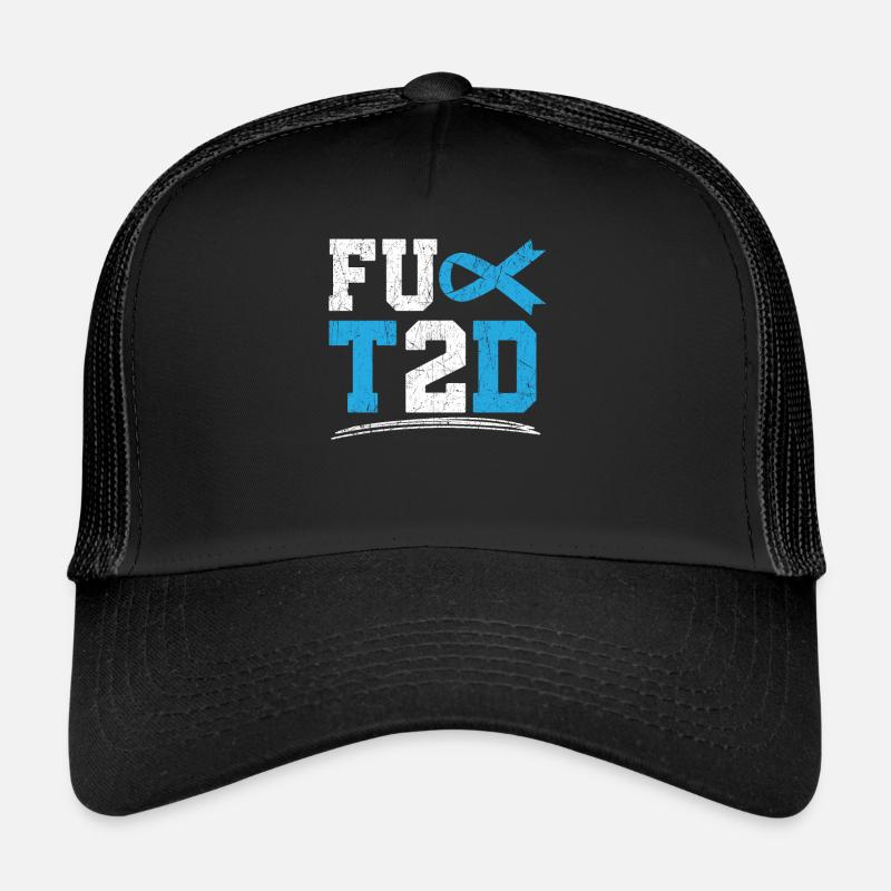 Type 2 Diabetes T2D Warrior Diabetes Awareness Trucker Cap