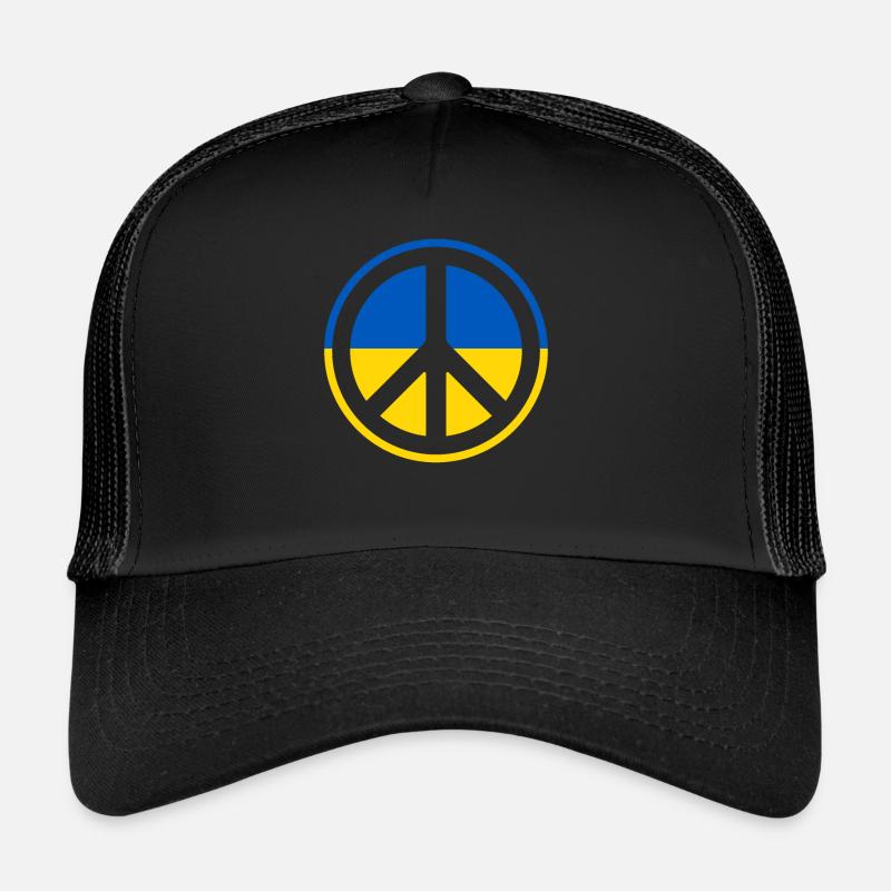 Stand with Ukraine Peace No War Trucker Cap